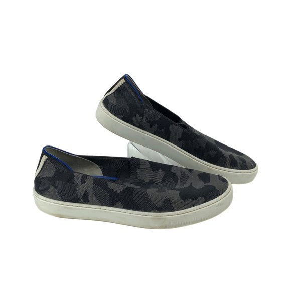 Rothy\'s Gray & Black Camouflage Slip-On Loafers | Size 10 main image 6